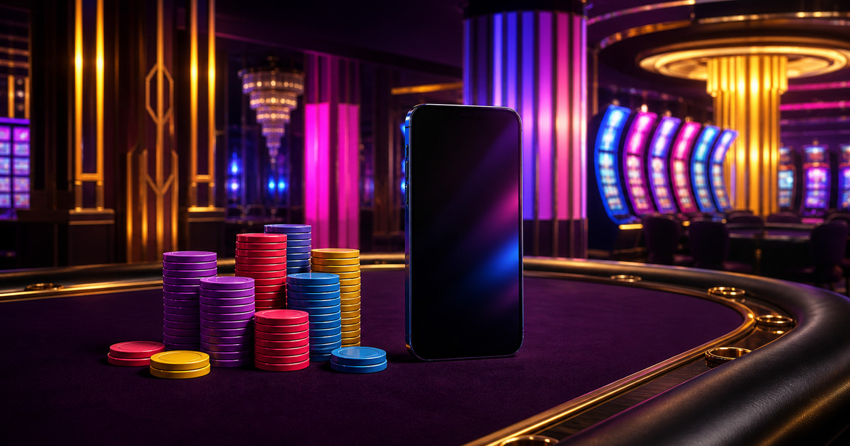 Wildzy casino lights in violet and magenta